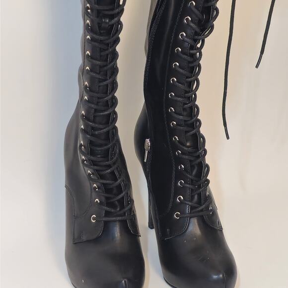 Caley boots Thigh High Blcck Size 9 - Picture 7 of 12